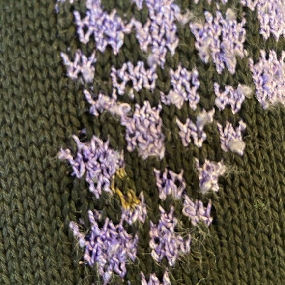 Vintage French Rags Hand-Loomed Fruit Crew Neck Sweater - Picture 16 of 16